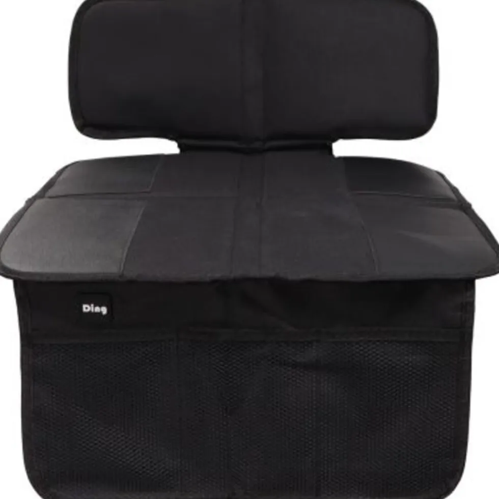 Ding Zwart Waterproof Autostoelbeschermer met Opbergvakjes