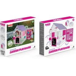 Dolu Garden Wit/Roze Speelhuisje met Accessoires