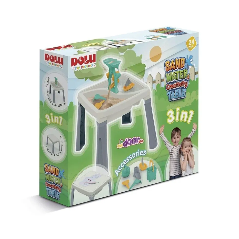 Dolu 3-in-1 Water, Zand & Activiteiten Tafel