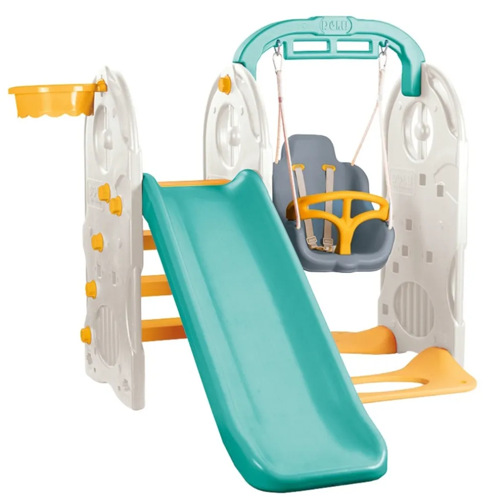 Dolu Turquoise/Geel 4-in-1 Speeltoestel