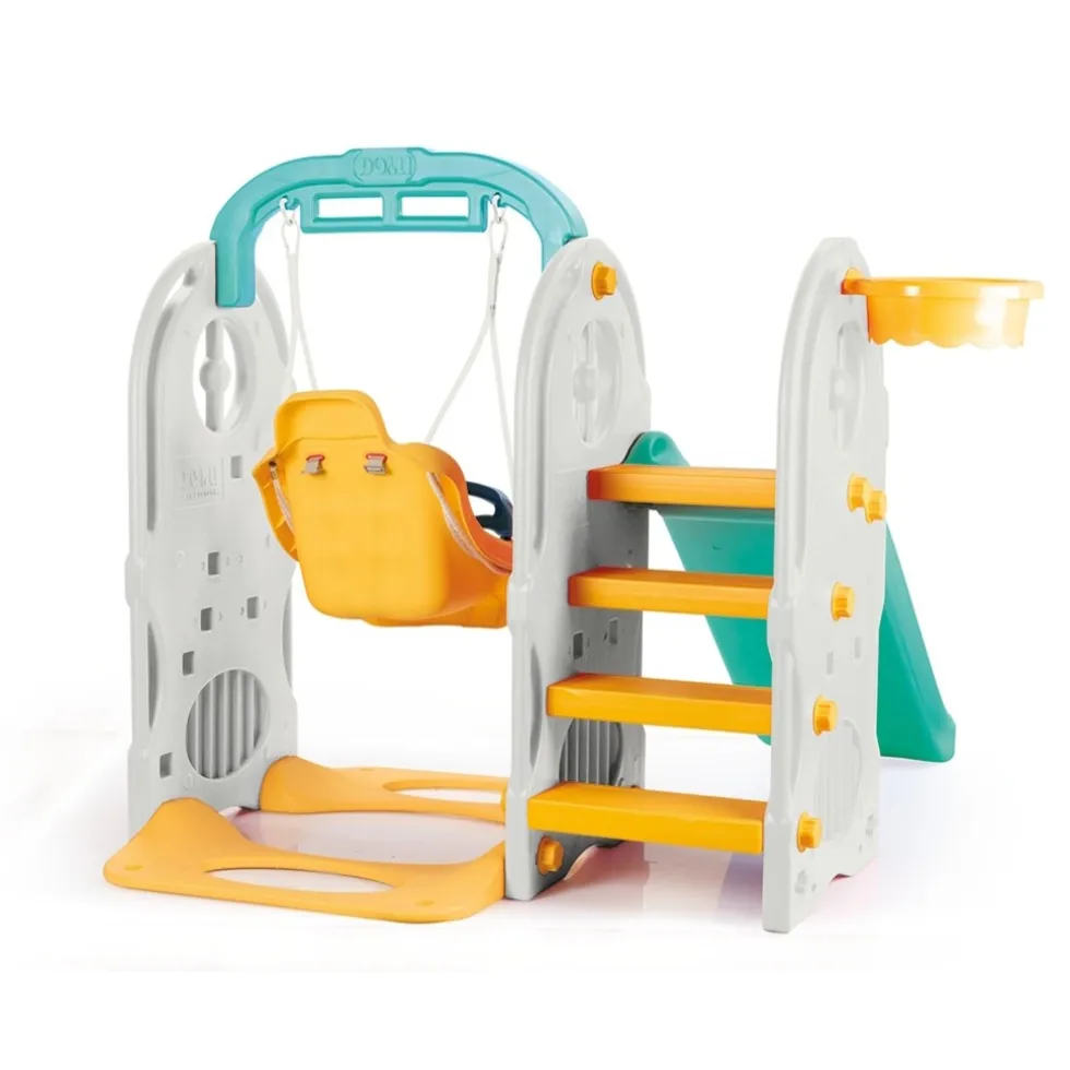 Dolu Turquoise/Geel 4-in-1 Speeltoestel