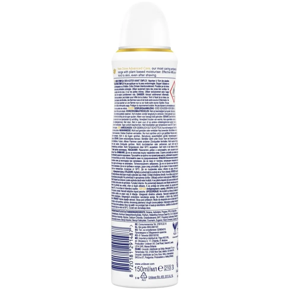 Dove Advanced Care Coconut & Jasmine Anti-transpirant Deodorant Spray