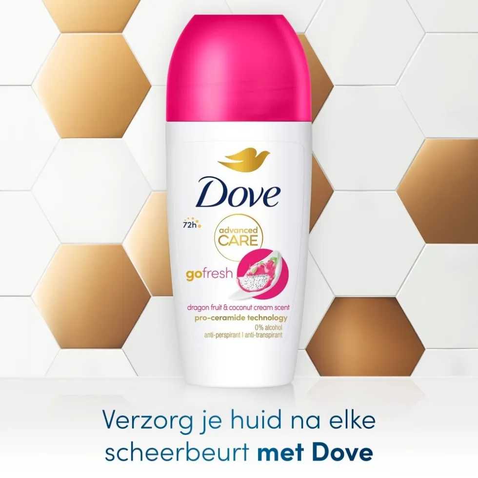 Dove Advanced Care Go Fresh Dragon Fruit & Coconut Cream Antitranspirant Deodorant Roller