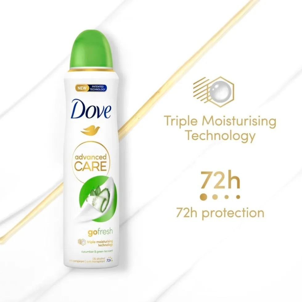 Dove Advanced Care Go Fresh Cucumber & Green Tea Antitranspirant Deodorant Spray