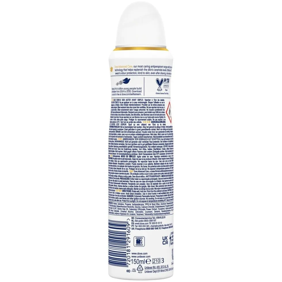 Dove Advanced Care Invisible Dry Antitranspirant Deodorant Spray