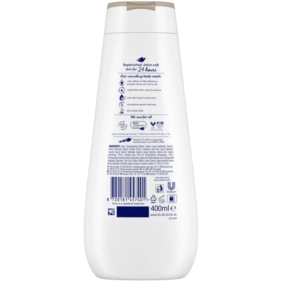 Dove Advanced Care Nourishing Silk Douchegel