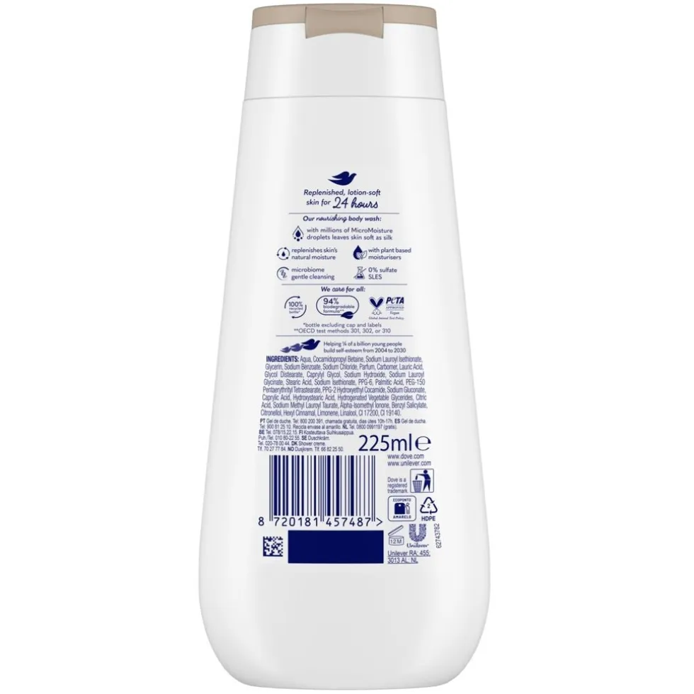 Dove Advanced Care Nourishing Silk Douchegel