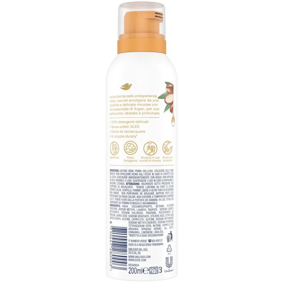 Dove Argan Oil Shower Mousse