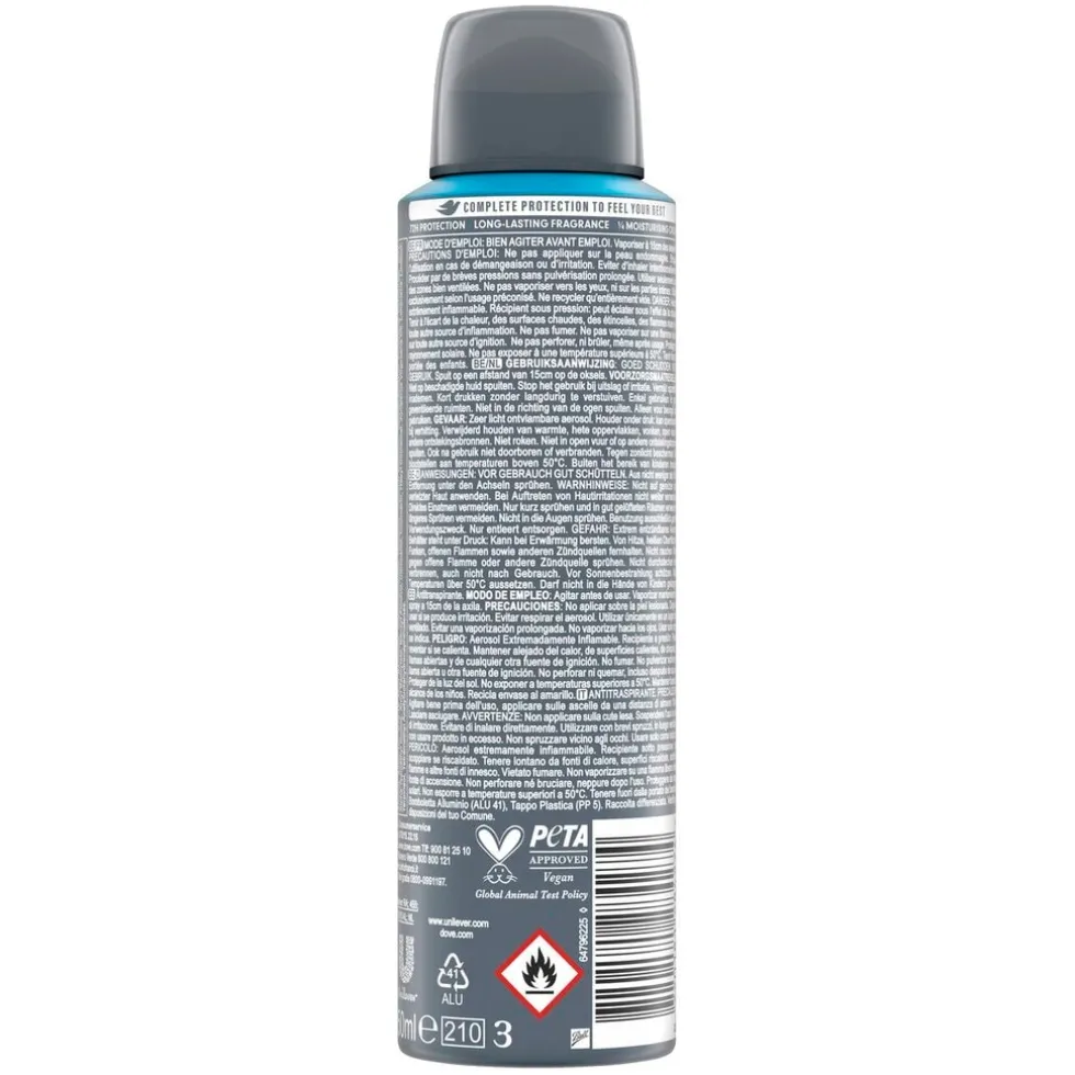 Dove Men+ Care Advanced Clean Comfort Antitranspirant Deodorant Spray