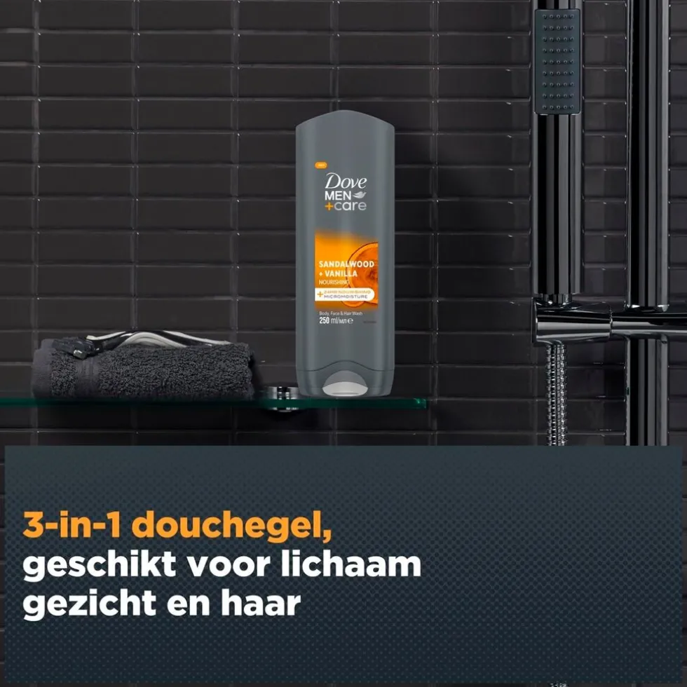 Dove Men+Care Sandalwood & Vanilla 3-in-1 Douchegel