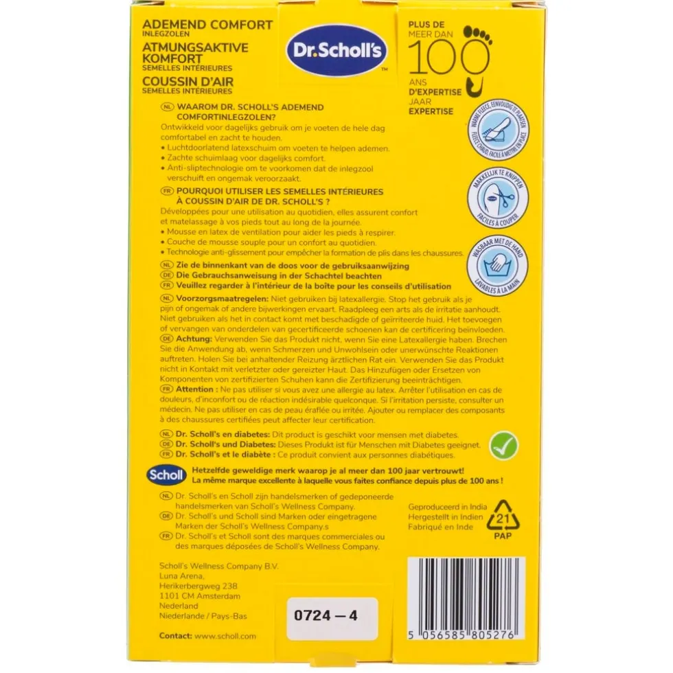 Dr. Scholl's Ademend Comfort Inlegzolen