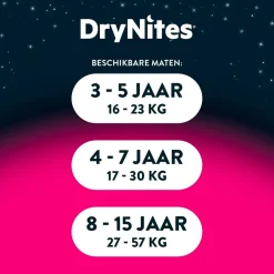 DryNites Girls 8-13 Jaar Nachtbroekjes