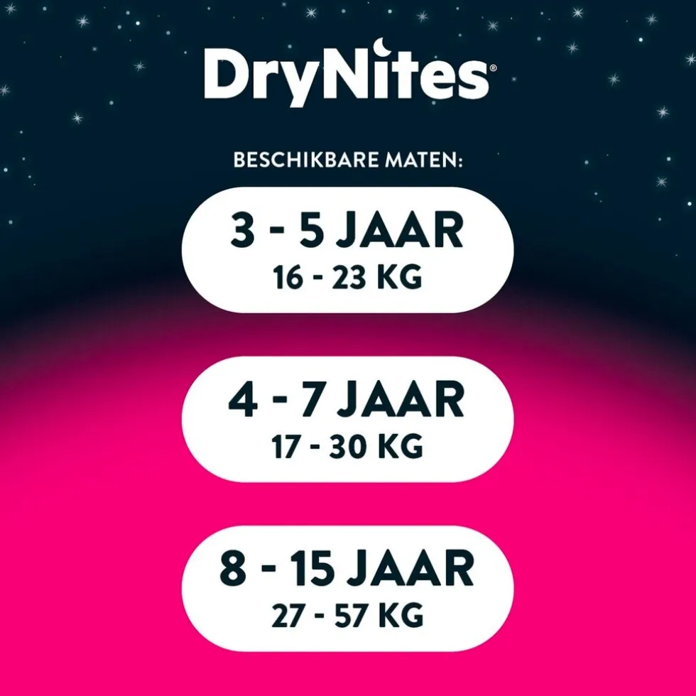 DryNites Girls 8-13 Jaar Nachtbroekjes