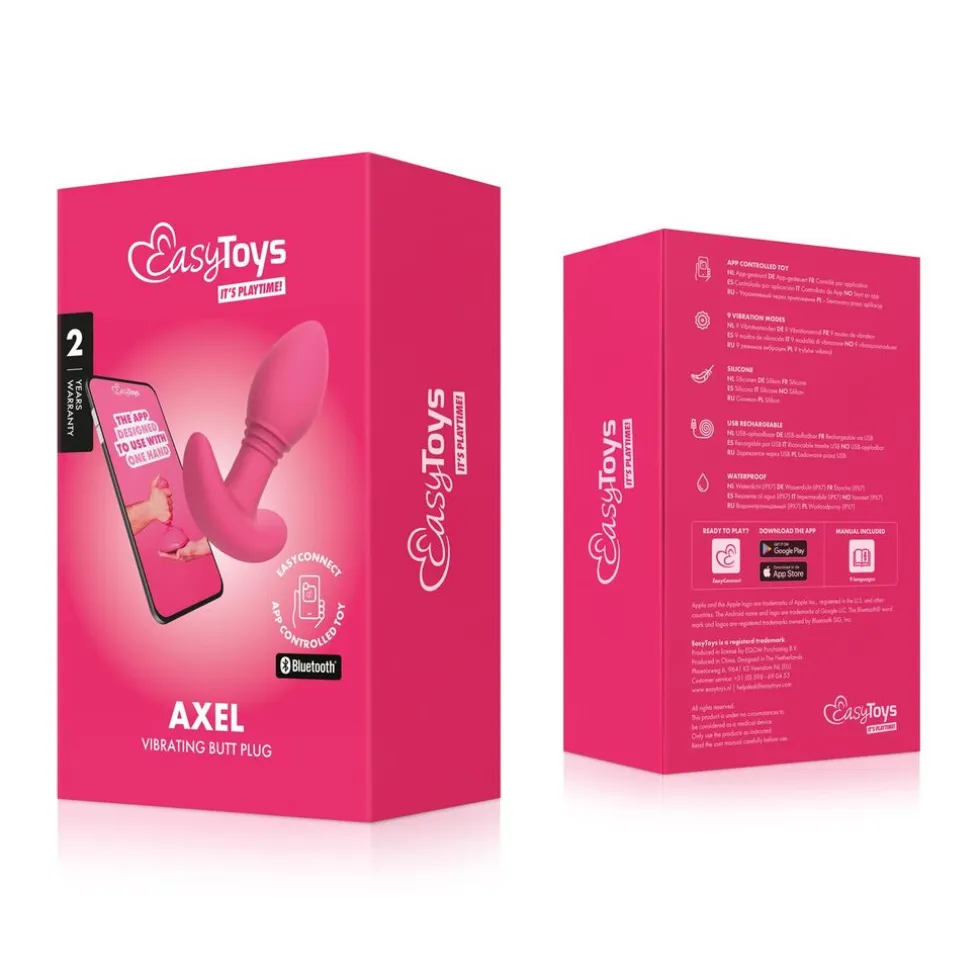 EasyConnect Vibrerende Buttplug Axel Bestuurbaar met App