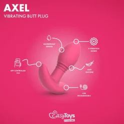 EasyConnect Vibrerende Buttplug Axel Bestuurbaar met App