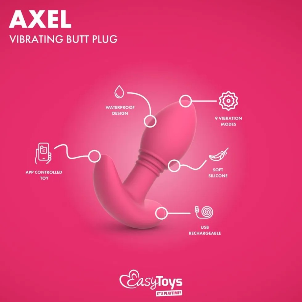 EasyConnect Vibrerende Buttplug Axel Bestuurbaar met App