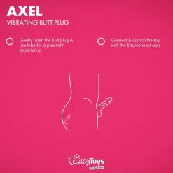 EasyConnect Vibrerende Buttplug Axel Bestuurbaar met App
