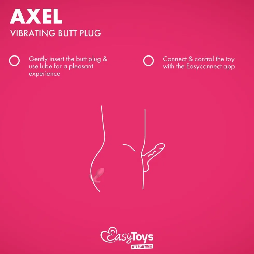 EasyConnect Vibrerende Buttplug Axel Bestuurbaar met App