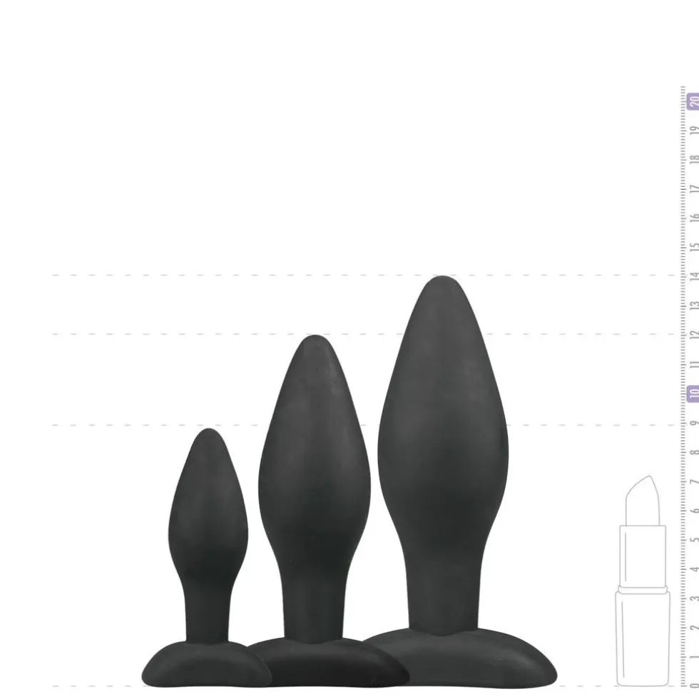 EasyToys Anal Collection Siliconen Buttplugsetje
