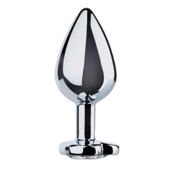 EasyToys Buttplug met Zilverkleurig Hartje