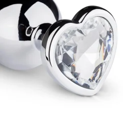 EasyToys Buttplug met Zilverkleurig Hartje