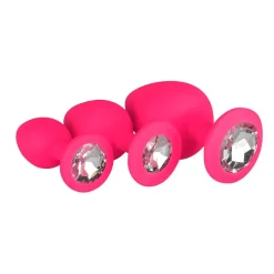 EasyToys Siliconen Buttplug Set met Diamant