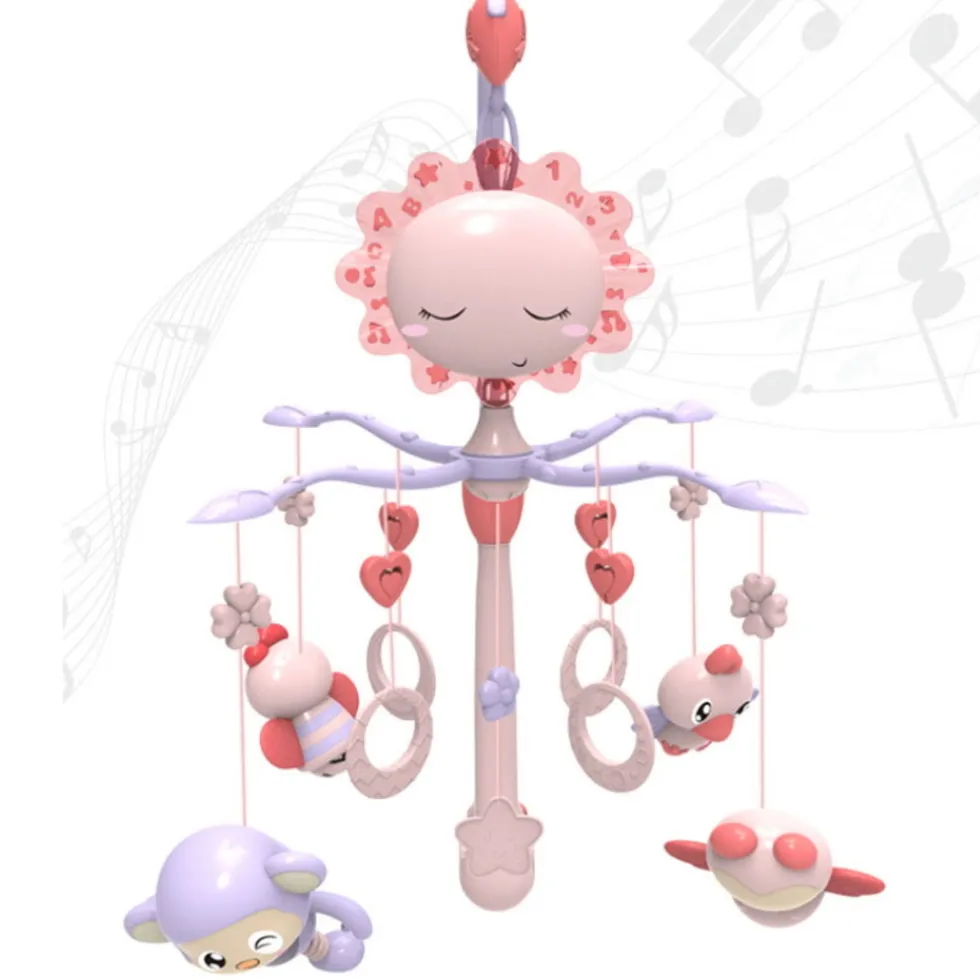 Eco Toys Flower Valley Roze Muziekmobiel