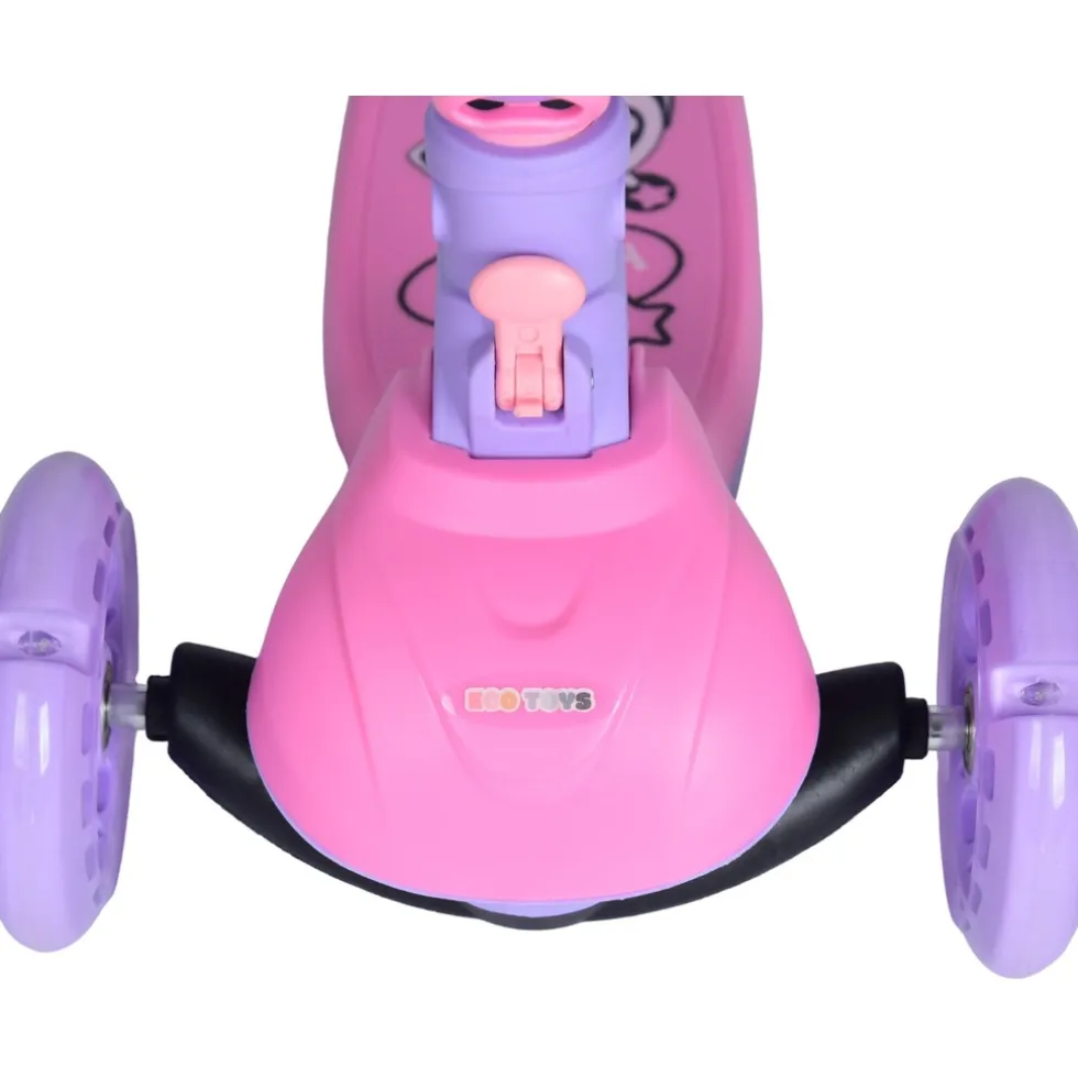 Eco Toys Lisa Roze 2-in-1 Step/Loopfiets