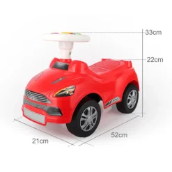 Eco Toys Sports Geel Loopauto met Muziek HC516257