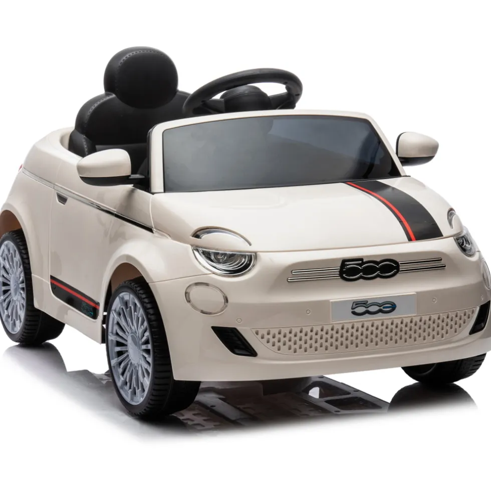 Eco Toys Wit Elektrische Fiat 500 Kinderauto