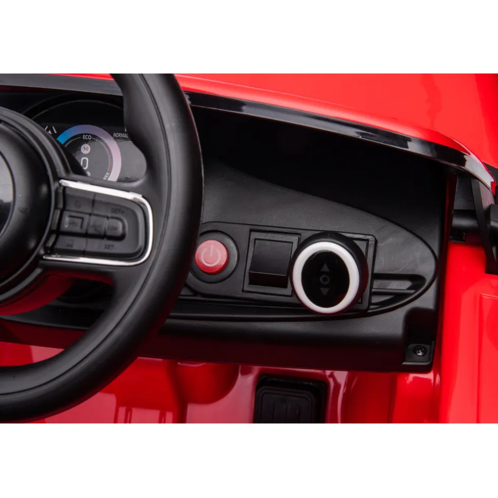 Eco Toys Wit Elektrische Fiat 500 Kinderauto