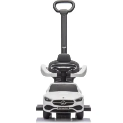 Eco Toys Wit Mercedes Benz Loopauto met Duwstang