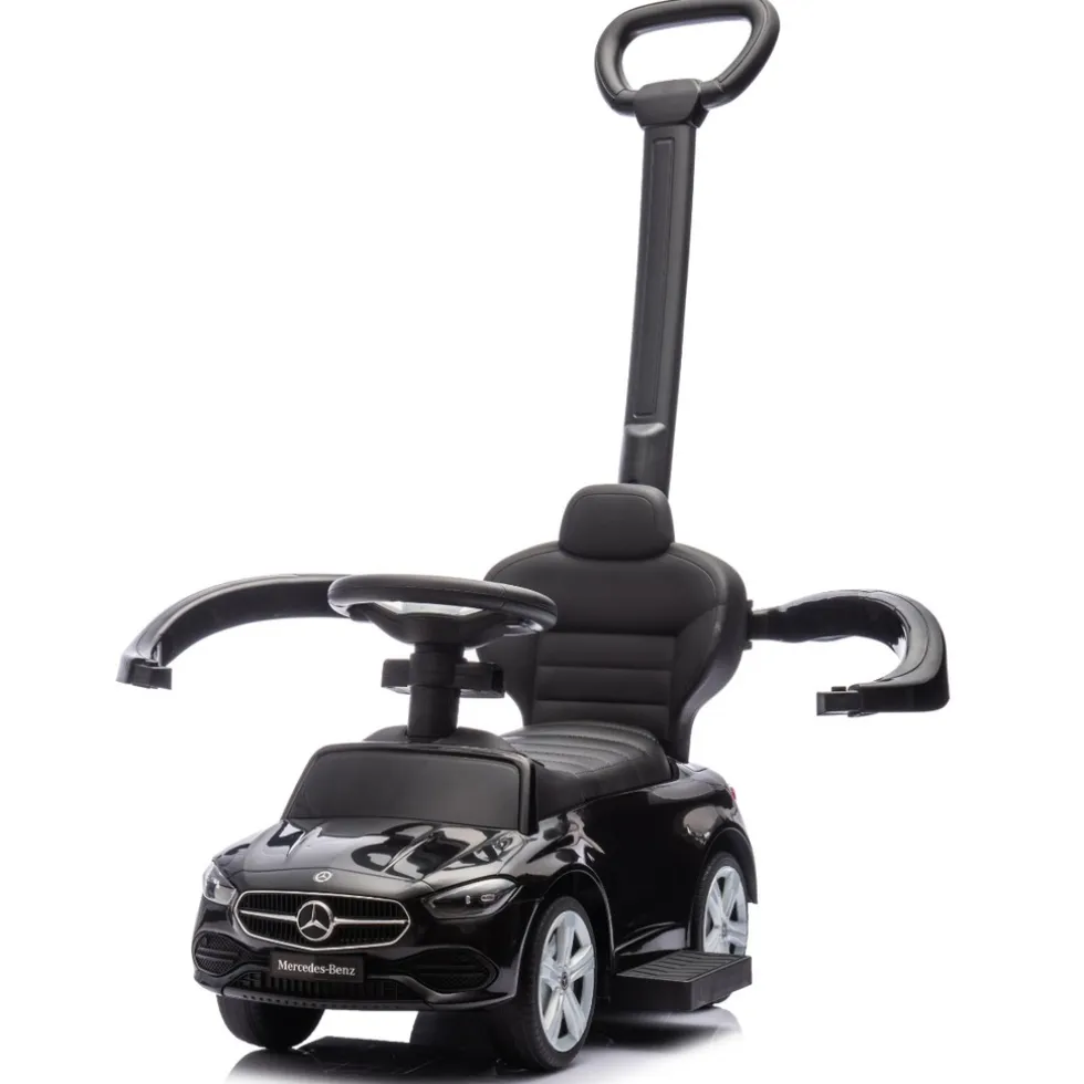 Eco Toys Wit Mercedes Benz Loopauto met Duwstang
