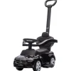 Eco Toys Zwart Mercedes Benz Loopauto met Duwstang