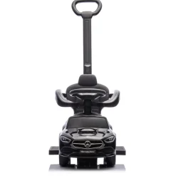 Eco Toys Zwart Mercedes Benz Loopauto met Duwstang