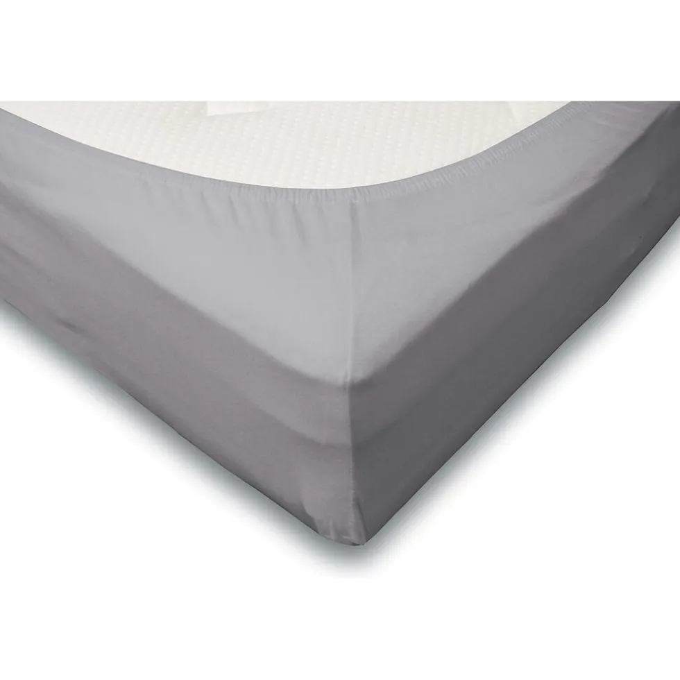 Elegance Hoeslaken Jersey Katoen Stretch 35cm Hoge Hoek - licht grijs 180x210/220cm