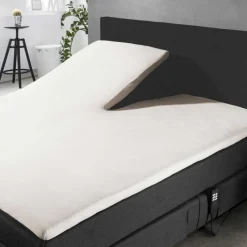 Elegance Splittopper Hoeslaken Jersey Katoen Stretch - ivoor 180x210/220cm