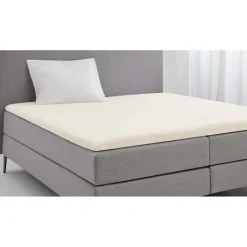Elegance Topper Hoeslaken Katoen Perkal - ivoor 180x200cm