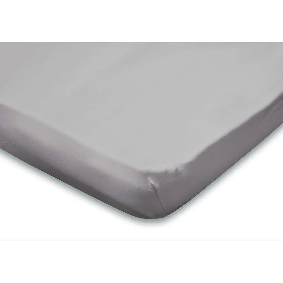 Elegance Topper Hoeslaken Jersey Katoen Stretch - licht grijs 80/90x190/200cm