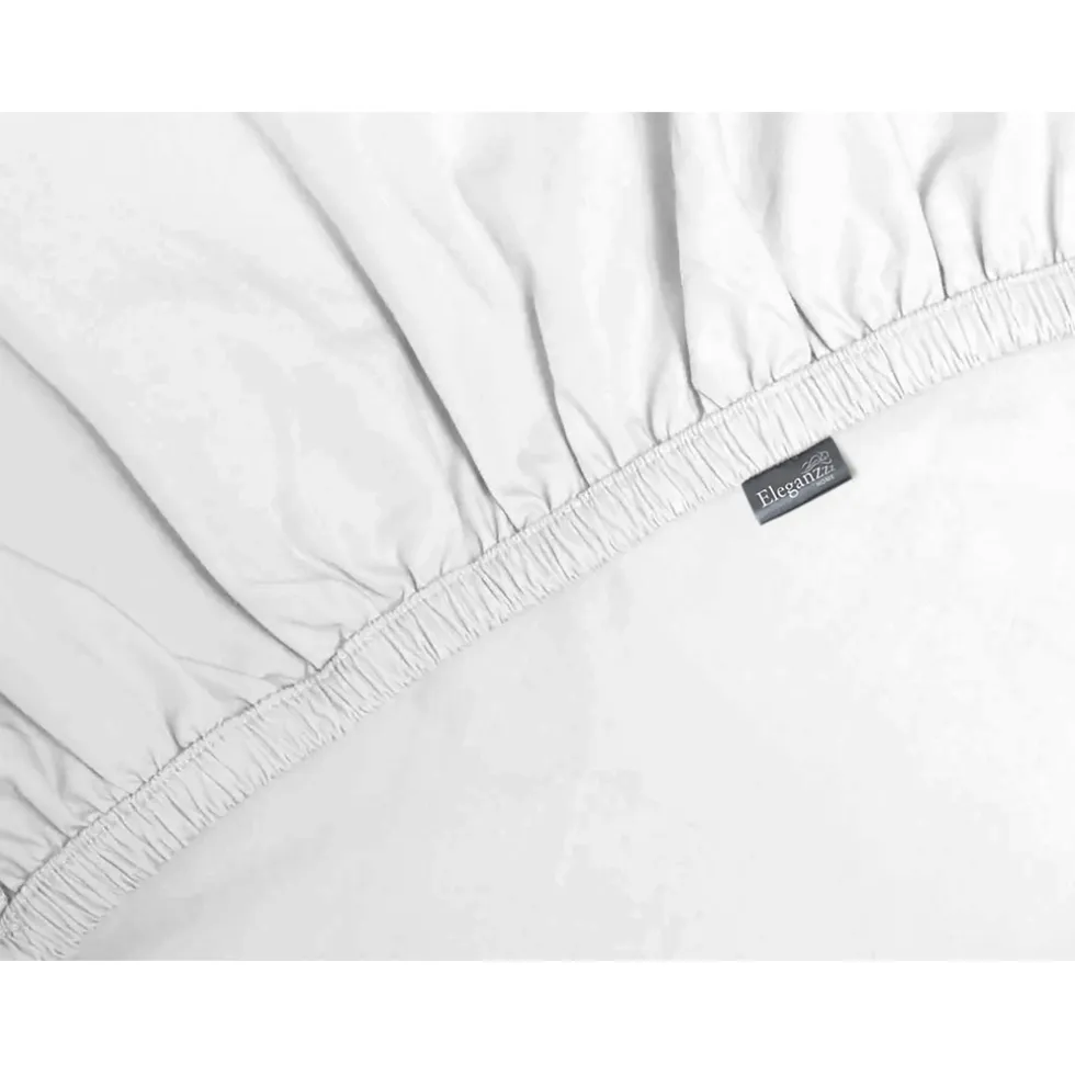 Elegance Topper Hoeslaken Katoen Perkal - wit 140x200cm