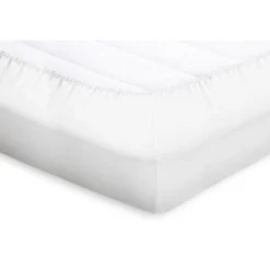 Elegance Topper Hoeslaken Katoen Perkal - wit 180x200cm