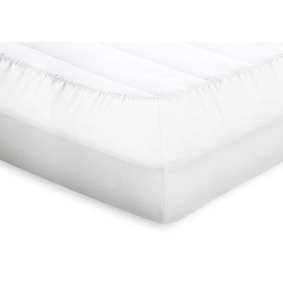 Elegance Topper Hoeslaken Katoen Perkal - wit 180x200cm
