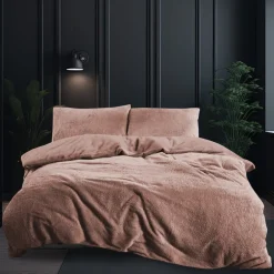 Eleganzzz Dekbedovertrek Teddy Pluche - light pink 240x200/220cm