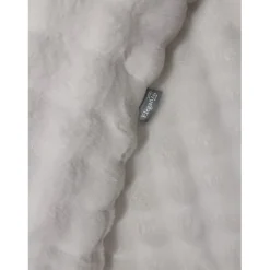 Eleganzzz Dekbedovertrek Bubble Pom Pom Rabbit Fur - off white 240x200/220cm