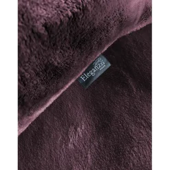 Eleganzzz Dekbedovertrek Flanel Fleece - bordeaux 200x200/220cm
