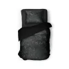 Eleganzzz Dekbedovertrek Crushed Velvet - black 140x200/220cm