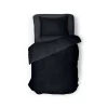 Eleganzzz Dekbedovertrek Teddy Rib Fleece - black 140x200/220cm