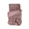 Eleganzzz Dekbedovertrek Shiny Bubble Pom Pom Flanel Fleece - old rose 140x200/220cm