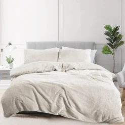 Eleganzzz Dekbedovertrek Teddy Pluche - off white 240x200/220cm