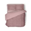 Eleganzzz Dekbedovertrek Teddy Rib Fleece - old rose 200x200/220cm